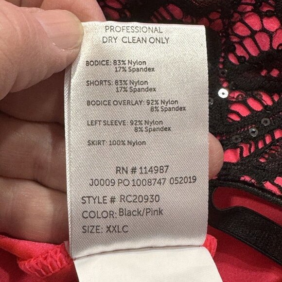 REVOLUTION Dance Costume Dress Leotard Tutu Girls XXLC Black Pink Ballet Tap - Picture 13 of 16